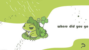 你去哪兒了，我的青蛙男孩？ ——旅行青蛙主題ppt模板