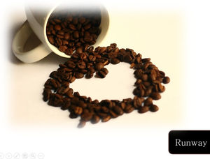 Iubește cafeaua - șablon ppt în stil de afaceri simplu temă cafea
