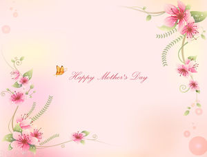 Felicitare de Ziua Mamei pentru mama - șablon ppt de Ziua Mamei
