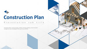 Modello ppt per l'introduzione di prodotti e operazioni di mercato dell'azienda di progettazione architettonica