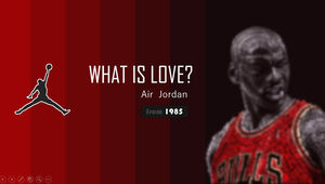 เทมเพลต ppt ธีมกีฬาบาสเก็ตบอลของ Jordan (Jordan)