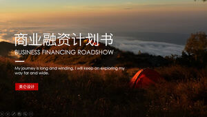 Company roadshow financing entrepreneurship business plan ppt template