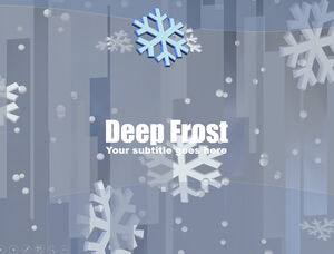 Snowflake Deep Freeze Spatialization Hintergrund ppt-Vorlage