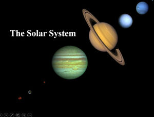 太陽系の紹介ヨーロッパとアメリカンスタイルのpptテンプレート