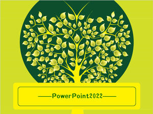 شجرة حماية البيئة الخضراء الإبداعية موضوع الرفاهية العامة قالب باور بوينت