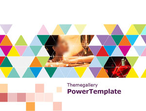 활기찬 다채로운 삼각형 창조적 인 와인 테마 PPT 템플릿