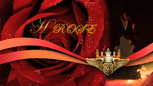 Plantilla ppt del día de San Valentín romántico de imagen grande de Rose