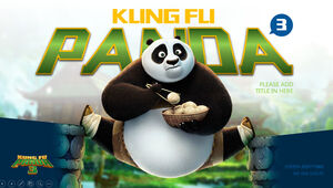 Modelo de ppt blockbuster de filme de animação "Kung Fu Panda 3"