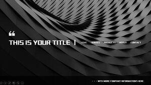 Abstract spatialized visual background cool business style ppt template