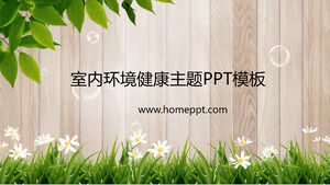 Plantilla ppt de protección del medio ambiente y salud ambiental de purificación de aire interior