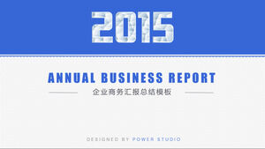 2015 enterprise business report summary exquisite business ppt template