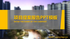 Modelo de ppt de relatório de proposta de projeto imobiliário
