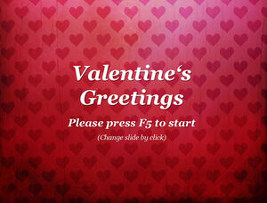 Template ppt kartu ucapan animasi indah Hari Valentine (16 foto)