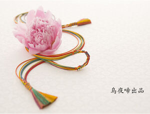 Peonia, prugna, corda di buon auspicio, bellissimo modello ppt in stile cinese