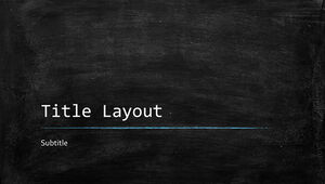 Blackboard background ppt template suitable for graduates to record the good memories of college life