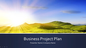 간단한 기업 프로젝트 계획 PPT 템플릿
