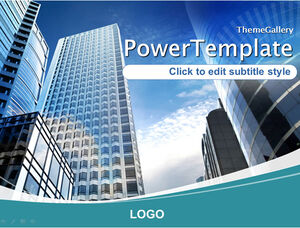 Building background European and American style classic business ppt template