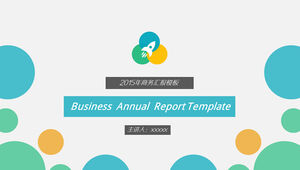 2015 șablon ppt de afișare corporativă raport de afaceri în stil simplu