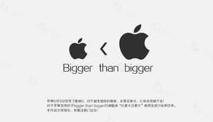 Bigger than bigger - șablon ppt pentru tema iphone6