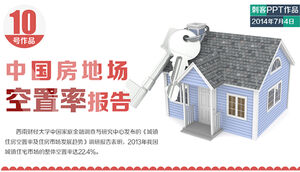 China real estate vacancy rate report ppt template