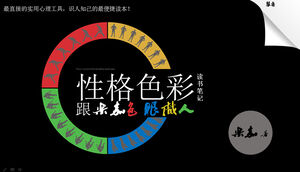Modelo de ppt de publicidade de interpretação de livro "Lejia Character Color Analysis"