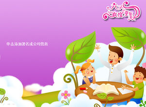 Exquisite children's day ppt template