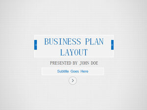 Plantilla ppt de negocios azul simple de fondo a cuadros gris