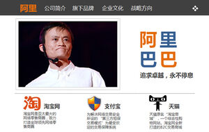 Jack Ma'nın Alibaba tanıtım ppt şablonu
