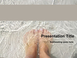 Hot summer to shower ppt template