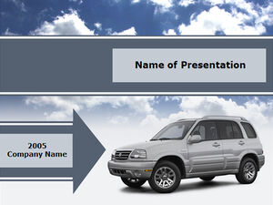 Model tanıtımı otomobil endüstrisi ppt şablonu
