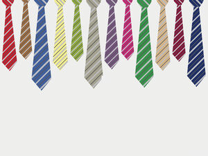 Plantilla ppt de negocios de corbata de color