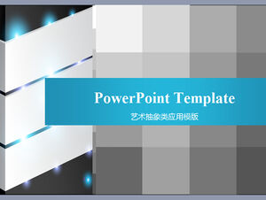 Square gradient abstract concise design ppt template
