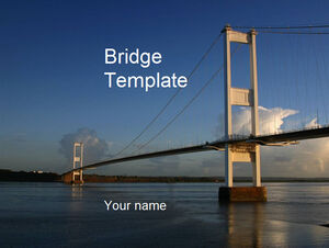 Șablon PPT profesional pentru construcția de poduri