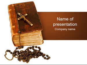 The oldest bible - christian theme ppt template