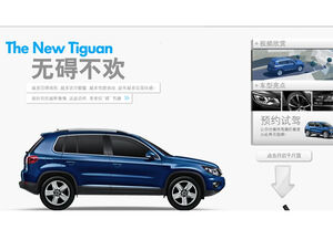 Modèle ppt de publicité d'essai routier de rendez-vous Volkswagen Tiguan