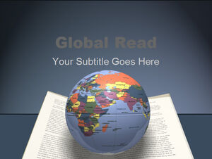 Ppt-Vorlage für die Globus-Buchbildungsindustrie