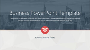 Stable and atmospheric business style PPT template