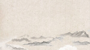 Imagem de fundo PPT de estilo chinês de papel de grama clássica