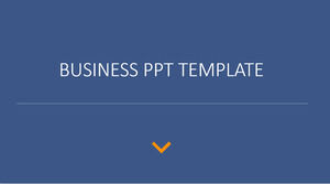 Modelo de PPT geral de negócios minimalista azul