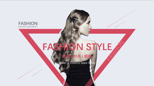 Women's fashion trend PPT template download