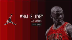 Templat PPT merek olahraga basket Jordan Jordan