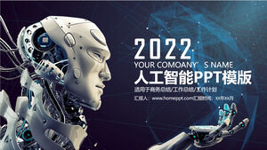 เทมเพลต PPT ปัญญาประดิษฐ์หุ่นยนต์ AI
