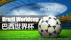 Modelo de PPT de estádio de futebol da copa do mundo