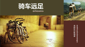 Șablon de prezentare a albumului de călătorie Prietenii cu bicicleta