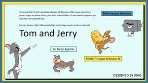 Modelo de PPT de gato e rato Tom e Jerry