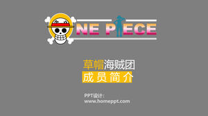 Introdução aos personagens principais de One Piece PPT