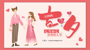 Template PPT perencanaan acara Hari Valentine Cina