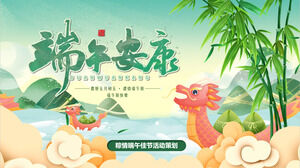 "Dragon Boat Festivali" Dragon Boat Festivali etkinlik planlaması PPT şablonu