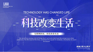 Technologia zmienia życie szablon PPT