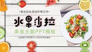 Téléchargement gratuit du modèle PPT de salade de fruits